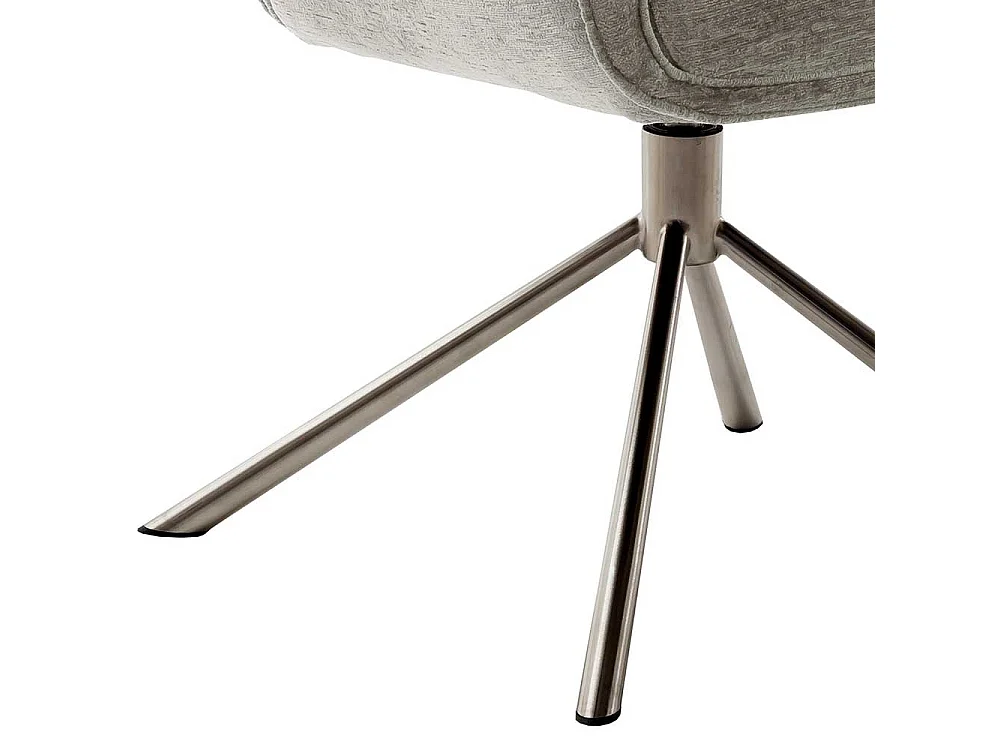 Esszimmerstuhl Taupe in modernem Design Armlehnen (2er Set)