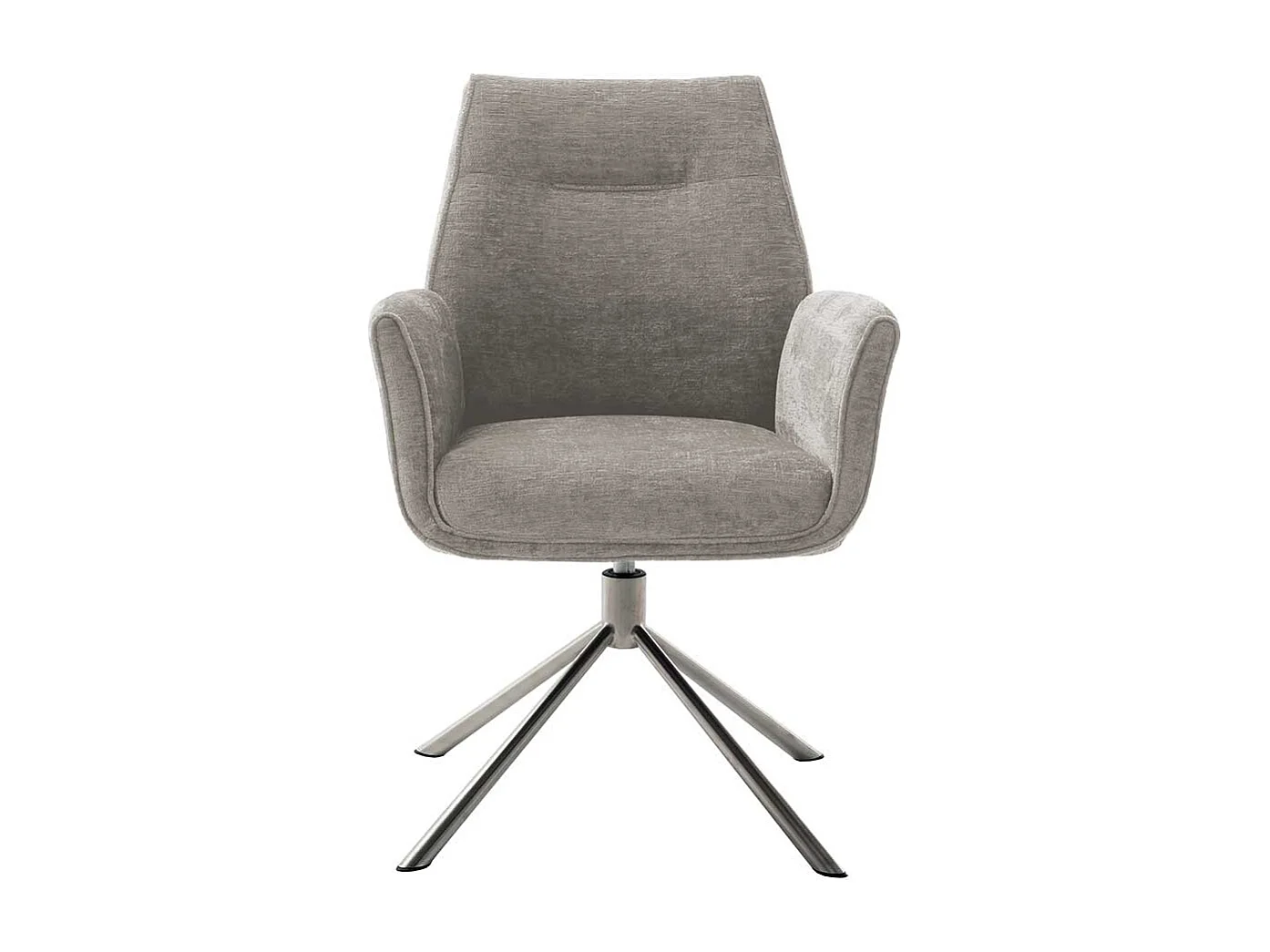 Esszimmerstuhl Taupe in modernem Design Armlehnen (2er Set)