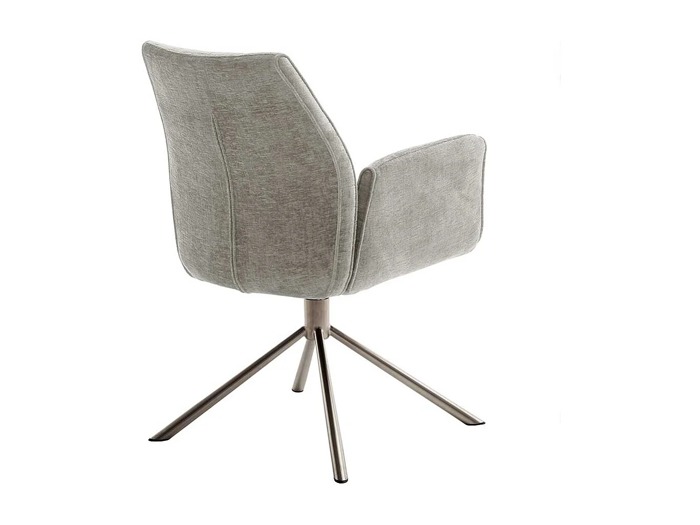 Esszimmerstuhl Taupe in modernem Design Armlehnen (2er Set)