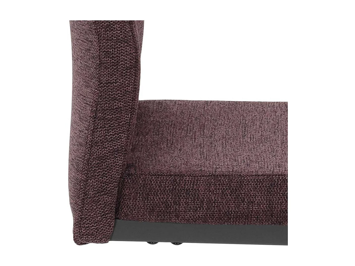 Freischwinger Stuhl in Bordeaux Dunkelgrau (Set)