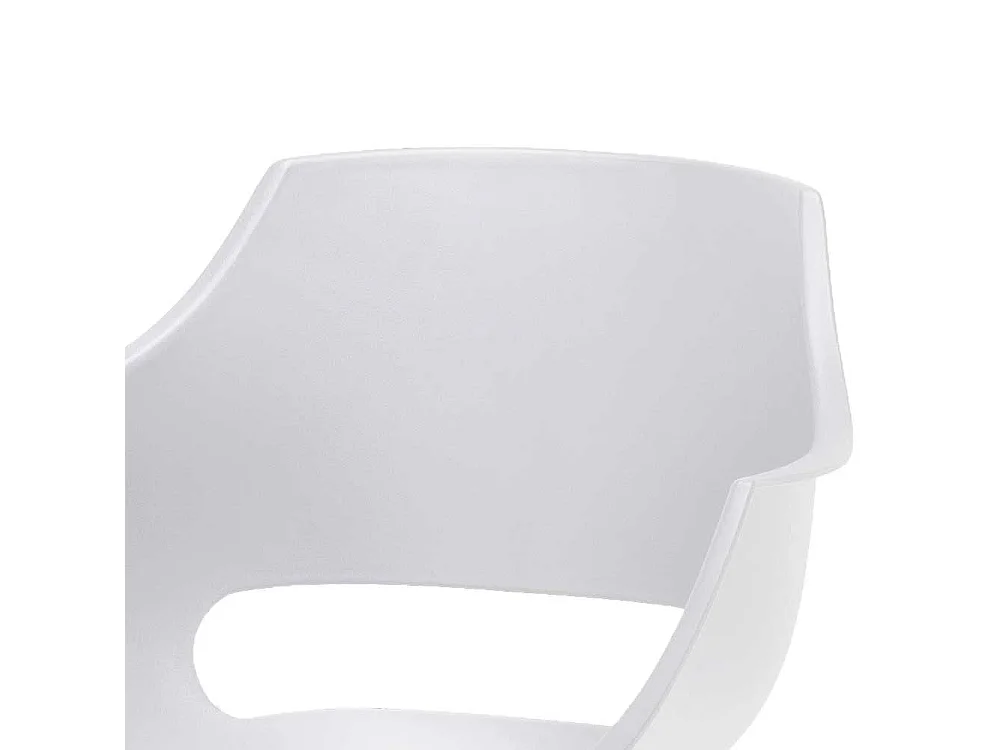 Esstisch Stühle in Weiß Kunststoff Metallgestell (4er Set)