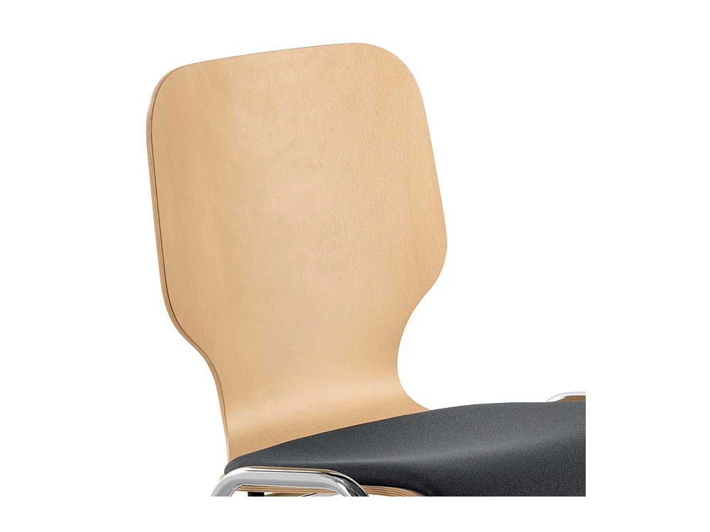 Objektstuhl mit Reihenverbinder Gestell aus Metall