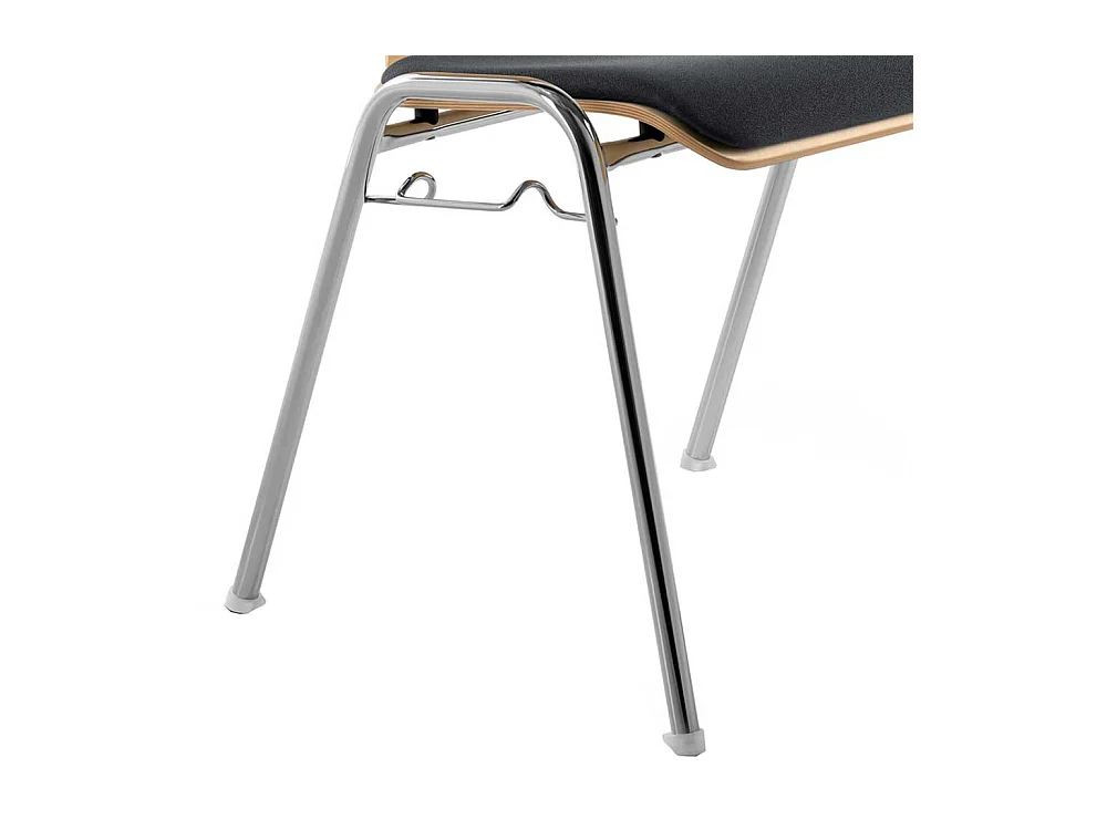 Objektstuhl mit Reihenverbinder Gestell aus Metall