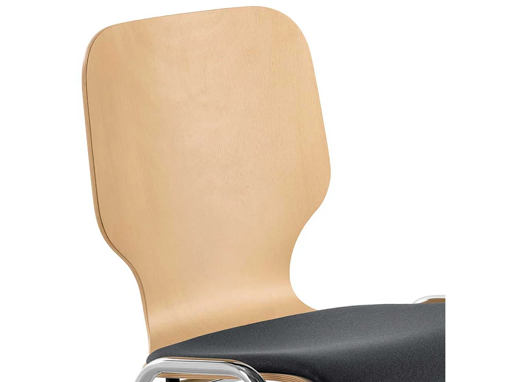 Objektstuhl mit Reihenverbinder Gestell aus Metall