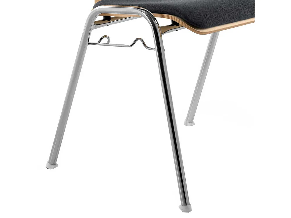 Objektstuhl mit Reihenverbinder Gestell aus Metall