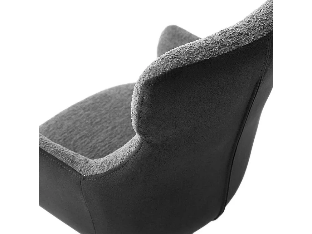 Esstischstuhl in Anthrazit Gestell aus Metall (2er Set)