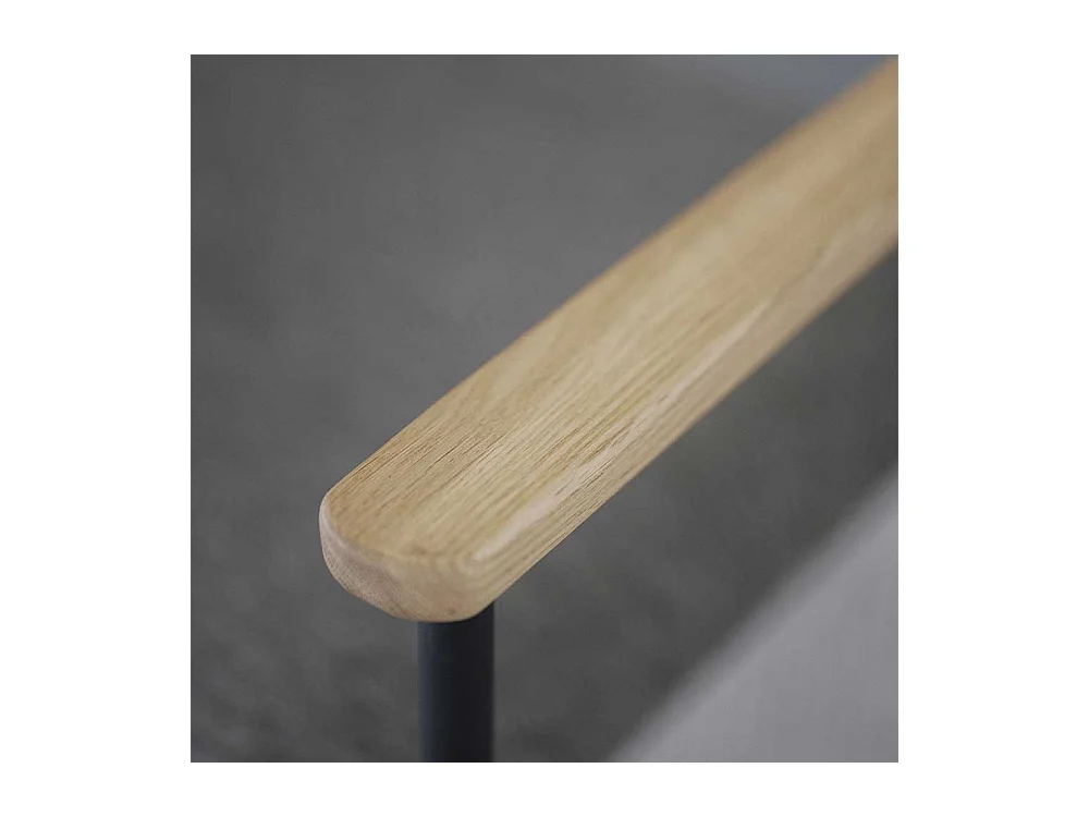 Stuhl Küche Kuechenstuhl mit Armlehnen und Metall Oberfläche (2er Set)