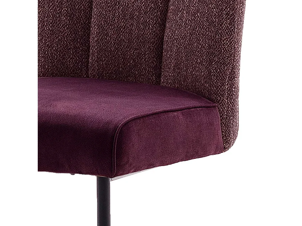 Schwingst�hle in Dunkelrot hoher Lehne (2er Set)