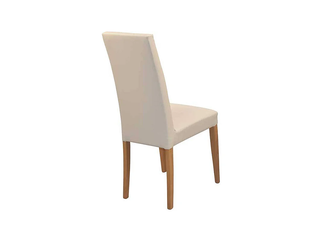 Esszimmerstühle Hochlehner in Beige Eichefarben (2er Set)