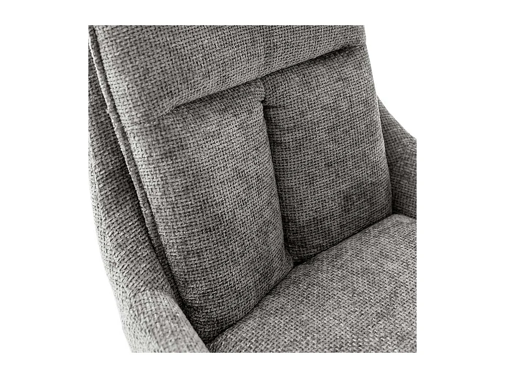 Esszimmerstuhl Anthrazit drehbar Strukturstoff (2er Set)