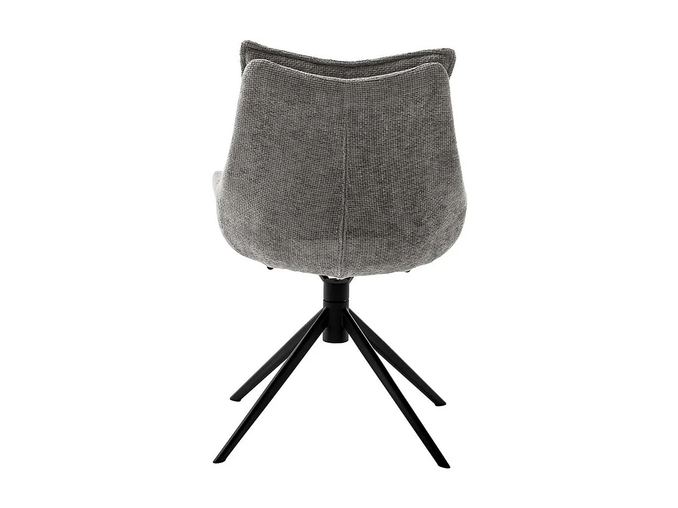 Esszimmerstuhl Anthrazit drehbar Strukturstoff (2er Set)