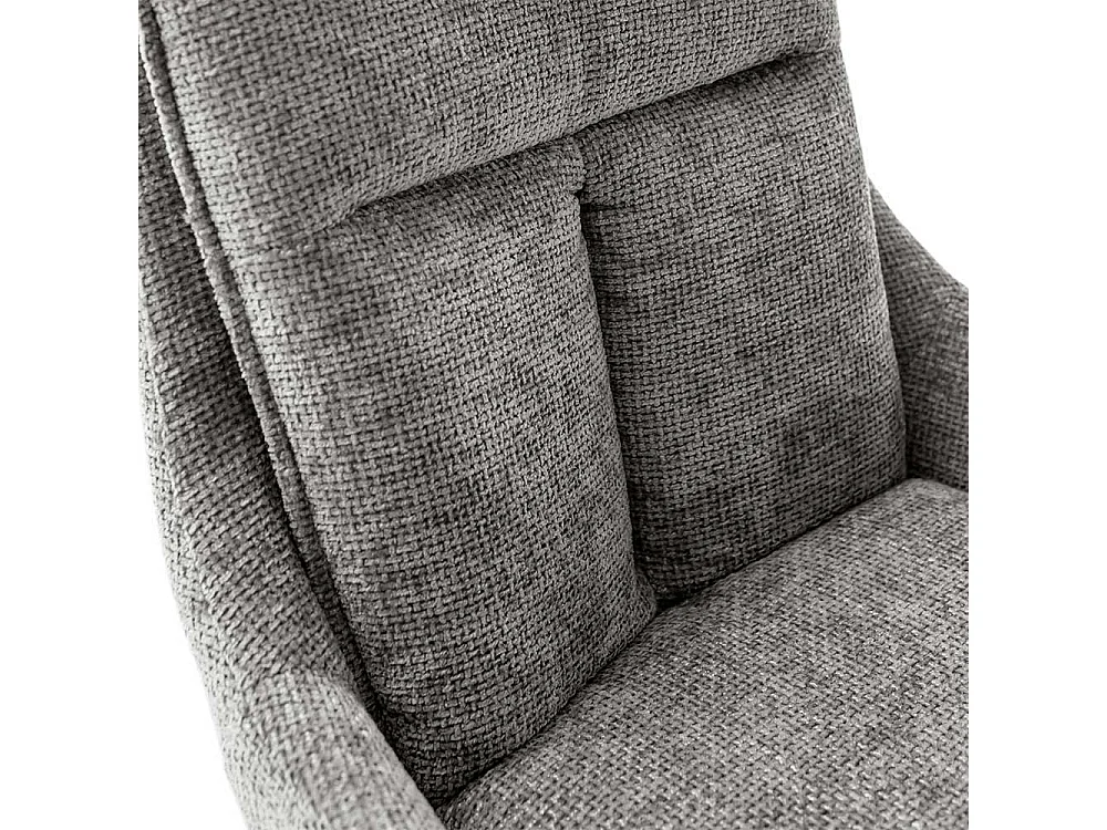 Esszimmerstuhl Anthrazit drehbar Strukturstoff (2er Set)