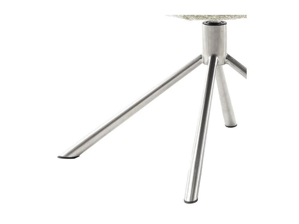 Esszimmerstuhl Wohnzimmerstuhl um 360 Grad drehbar in Cremeweiß (2er Set)