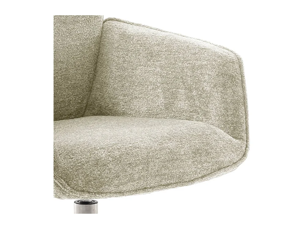 Esszimmerstuhl Wohnzimmerstuhl um 360 Grad drehbar in Cremeweiß (2er Set)