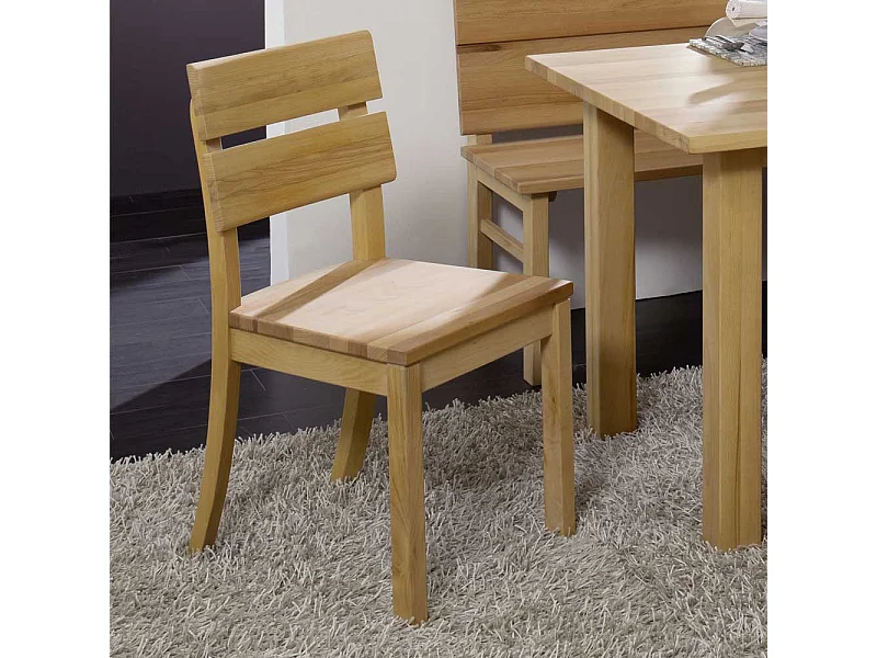 Holzstuhl massiv geölt Kernbuche