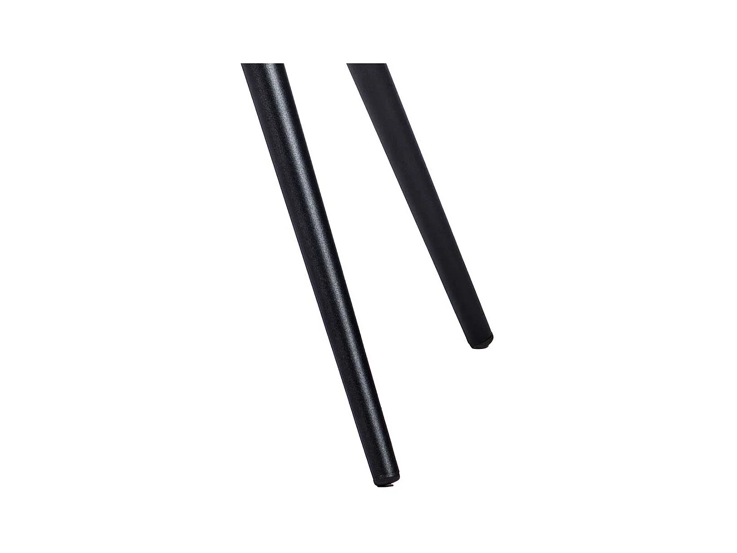 Moderner Esszimmerstuhl in Cognac Braun und Schwarz gepolstert