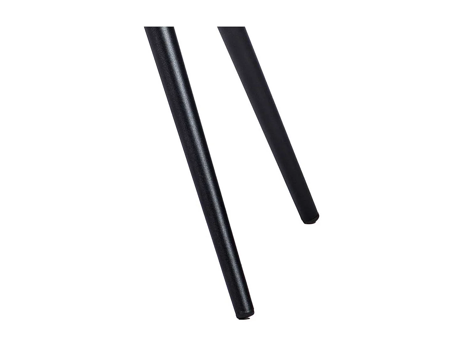 Moderner Esszimmerstuhl in Cognac Braun und Schwarz gepolstert