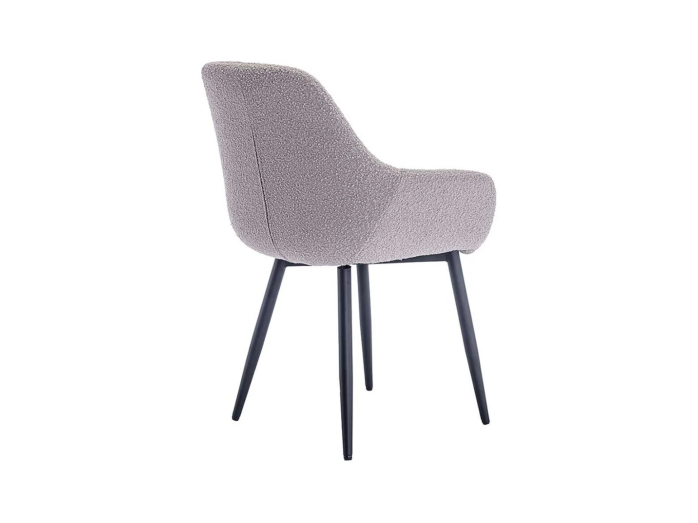 Esstisch Stühle mit Armlehnen in Taupe 86 cm hoch (2er Set)