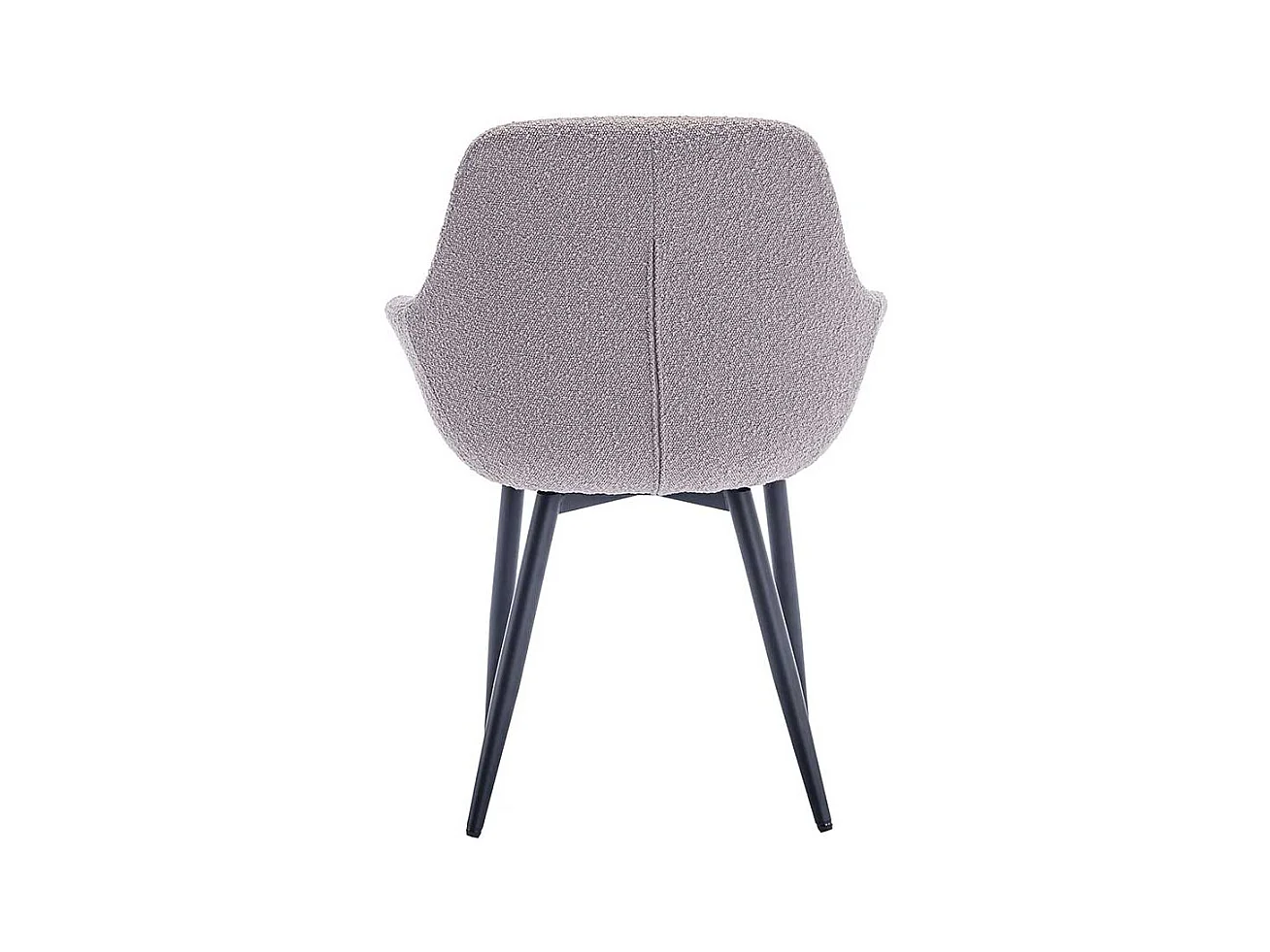 Esstisch Stühle mit Armlehnen in Taupe 86 cm hoch (2er Set)