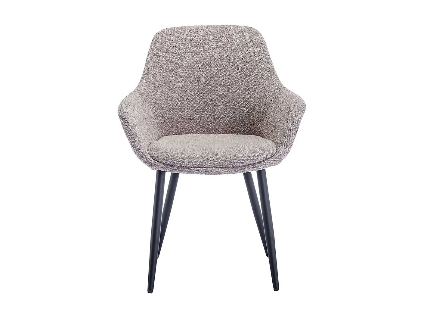 Esstisch Stühle mit Armlehnen in Taupe 86 cm hoch (2er Set)