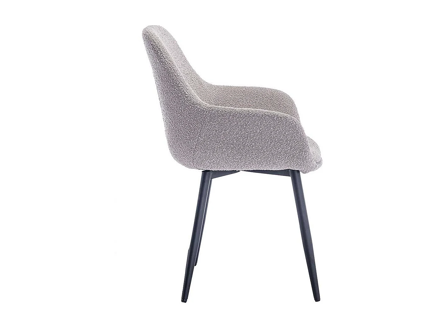 Esstisch Stühle mit Armlehnen in Taupe 86 cm hoch (2er Set)