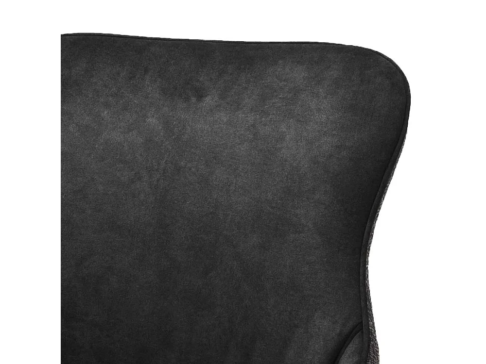 Esstisch St�hle in Anthrazit Stoff drehbar (2er Set)