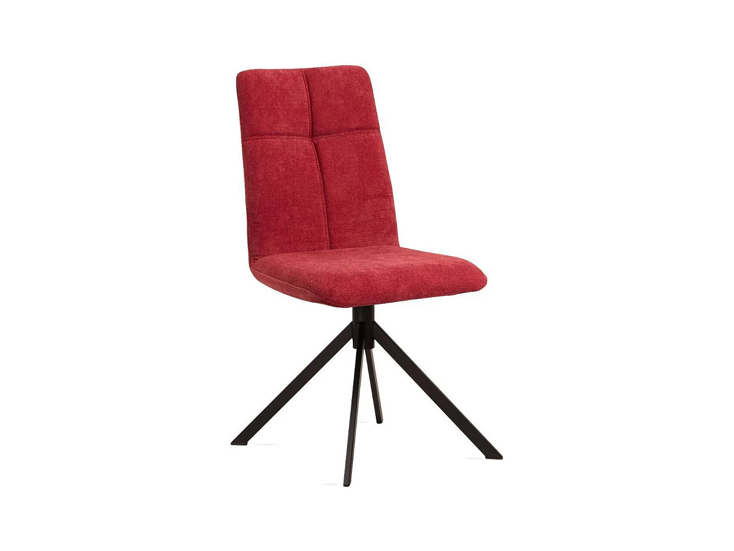 Polsterstuhl Esszimmer Küchenstuhl aus Flockstoff mit Steppungen (2er Set)