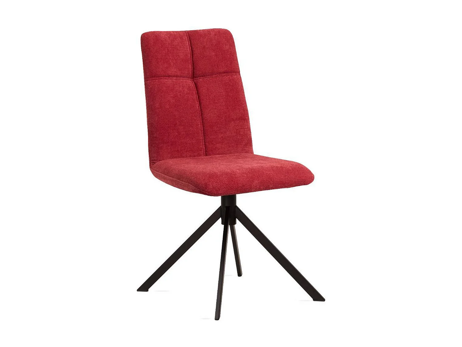 Polsterstuhl Esszimmer Küchenstuhl aus Flockstoff mit Steppungen (2er Set)