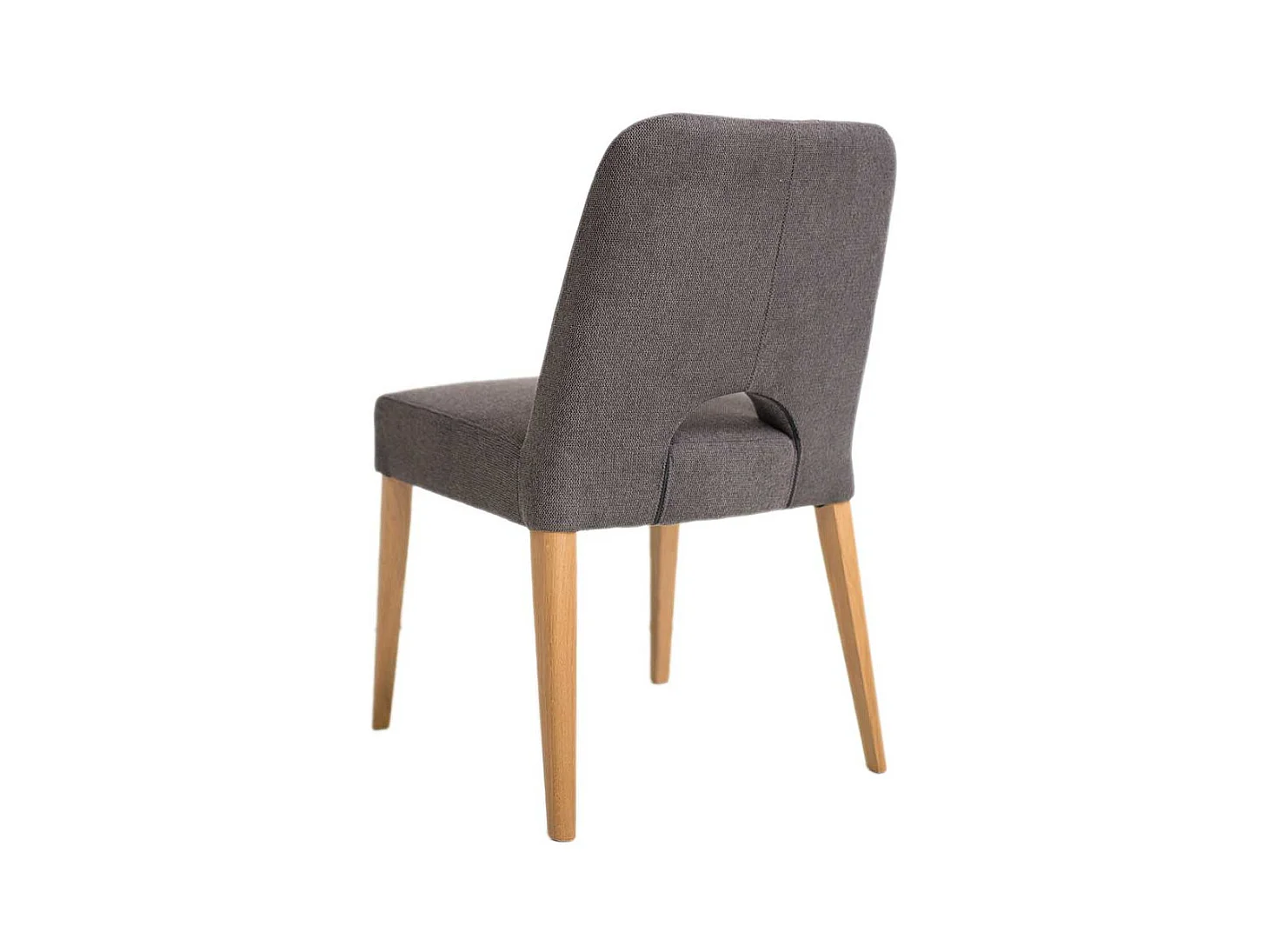 Esstisch Stuhl 53 cm breit Bezug aus Webstoff und Velours