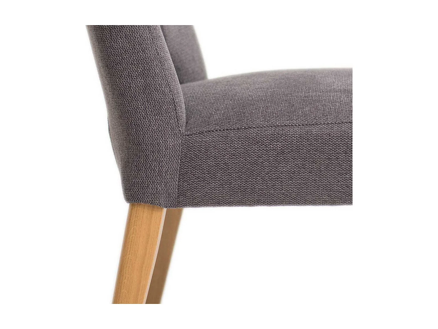 Esstisch Stuhl 53 cm breit Bezug aus Webstoff und Velours