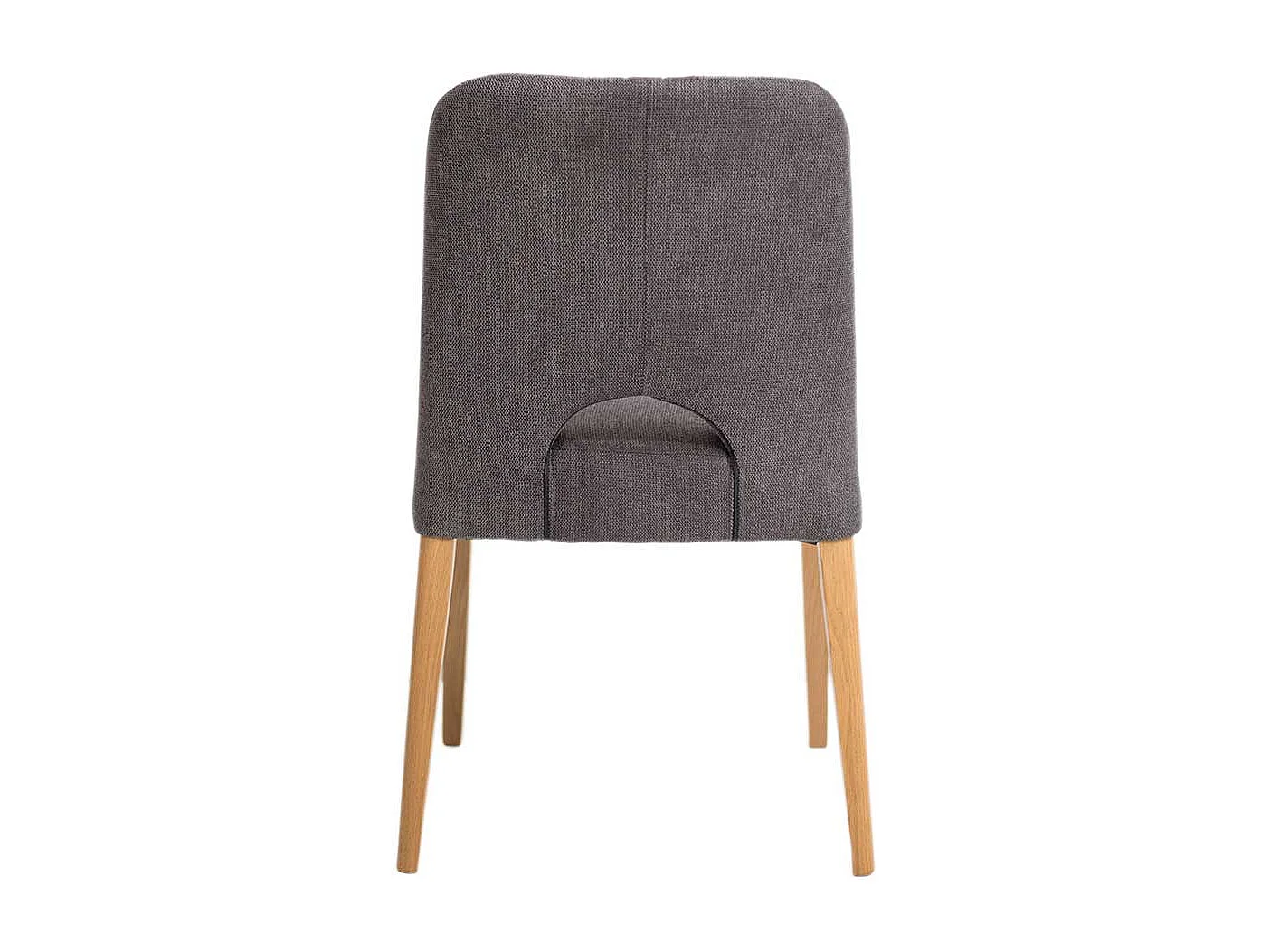 Esstisch Stuhl 53 cm breit Bezug aus Webstoff und Velours (2er Set)