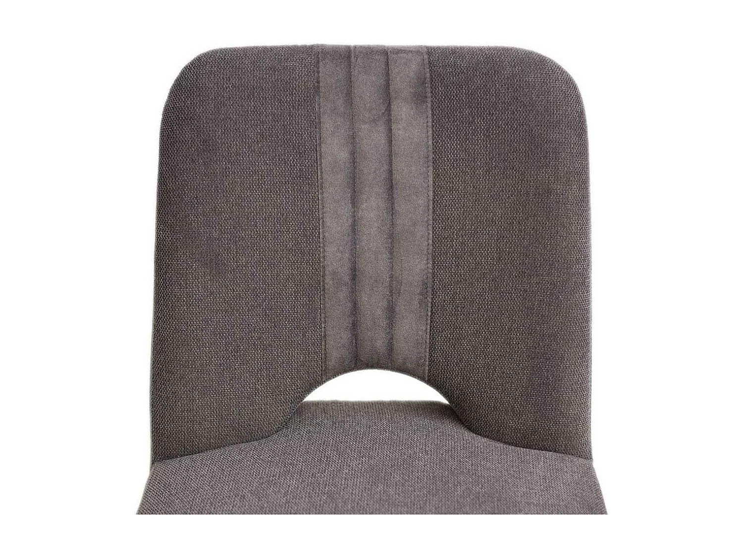 Esstisch Stuhl 53 cm breit Bezug aus Webstoff und Velours (2er Set)