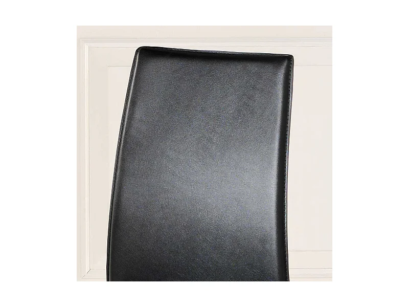 Kunstlederstuhl aus Textil stapelbar (4er Set)