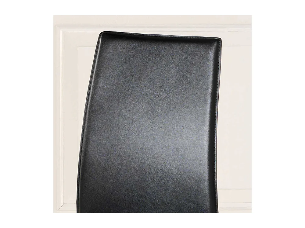 Kunstlederstuhl aus Textil stapelbar (4er Set)