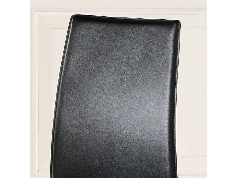 Kunstlederstuhl aus Textil stapelbar (4er Set)