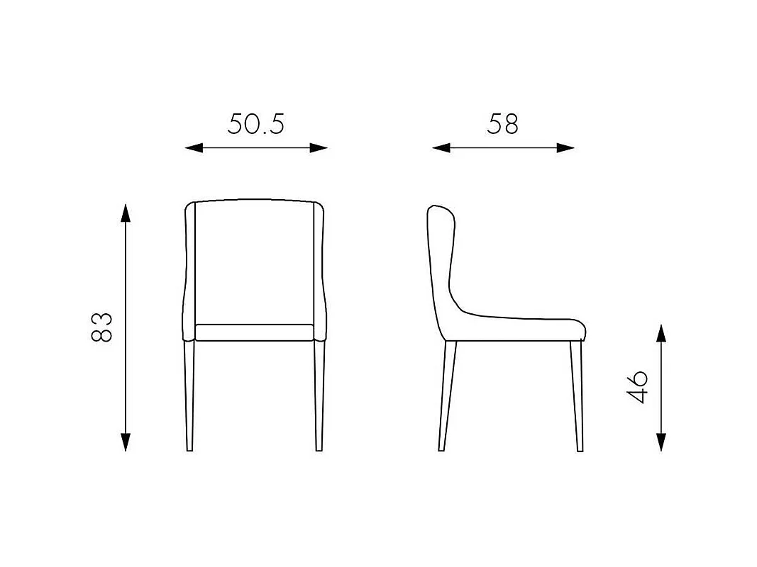 Polsterstuhl Esszimmer mit aufwendigen Steppungen Gestell bezogen
