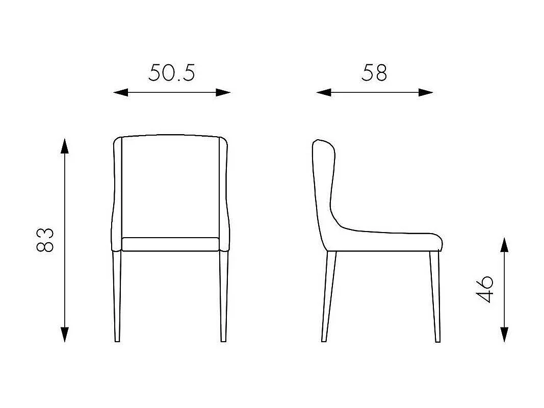 Polsterstuhl Esszimmer mit aufwendigen Steppungen Gestell bezogen