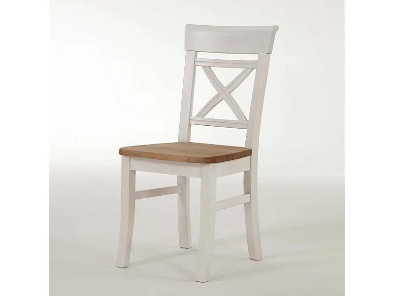 Esszimmerstuhl aus Kiefer Massivholz Landhausstil (2er Set)