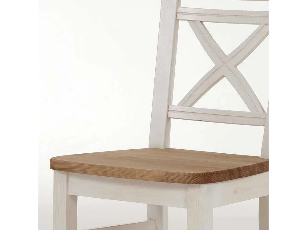 Esszimmerstuhl aus Kiefer Massivholz Landhausstil (2er Set)