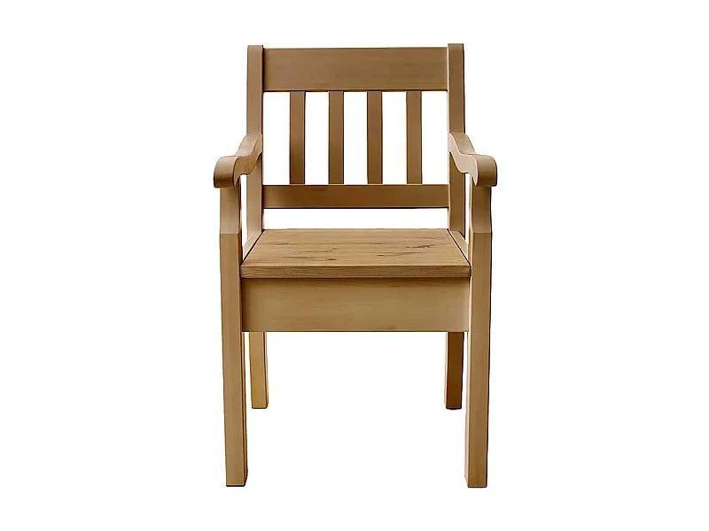 Massivholzstuhl mit Armlehnen Kiefer