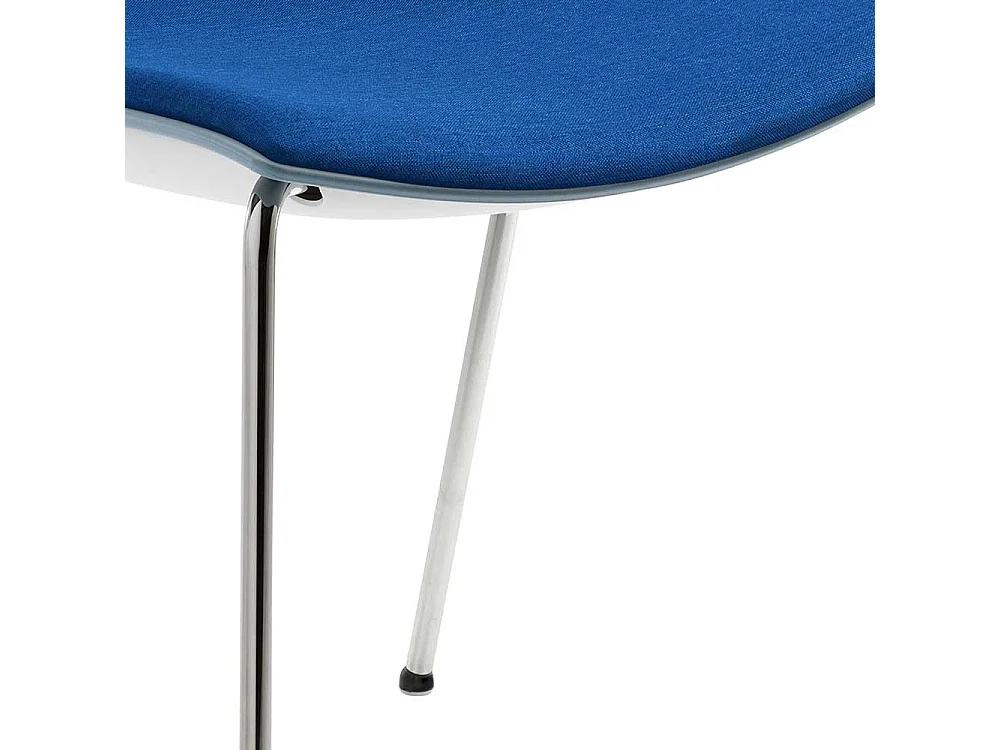 Stuhl in Blaugrau Kunststoff Made in Germany