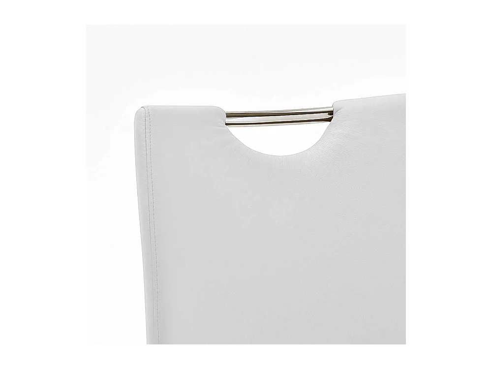 Schwingstuhl in Wei� mit Griff (4er Set)