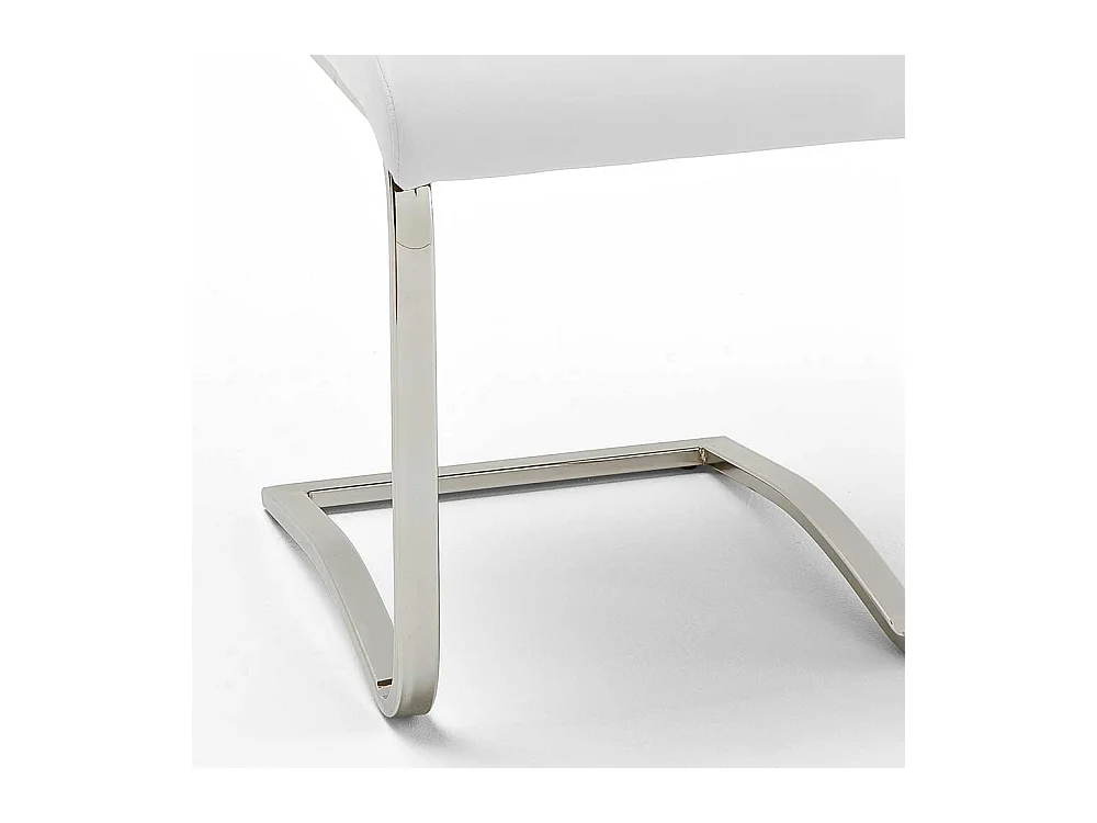 Schwingstuhl in Wei� mit Griff (4er Set)