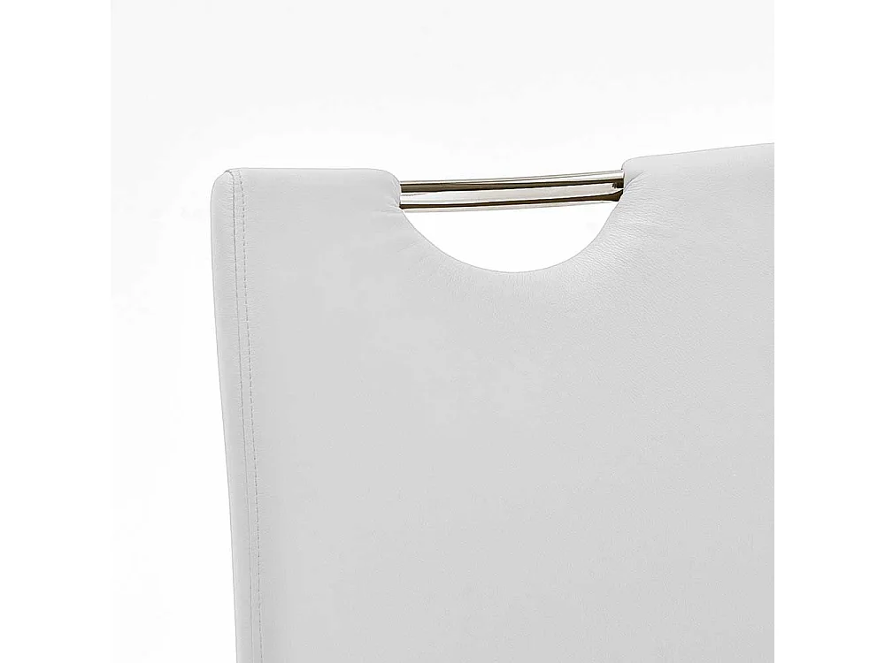 Schwingstuhl in Wei� mit Griff (4er Set)