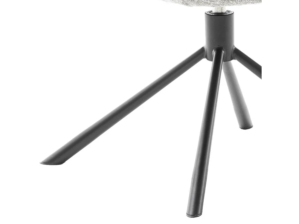 Esszimmerstuhl Armlehnstuhl um 360 Grad drehbar aus Chenillegewebe (2er Set)