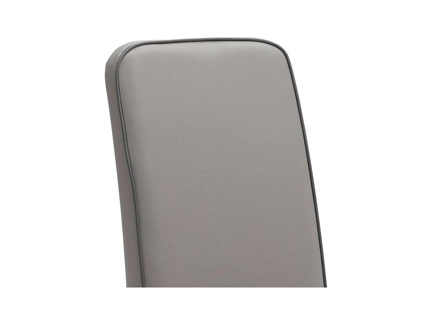Esszimmer Polsterstuhl in Grau Kunstleder Buche Massivholz (2er Set)