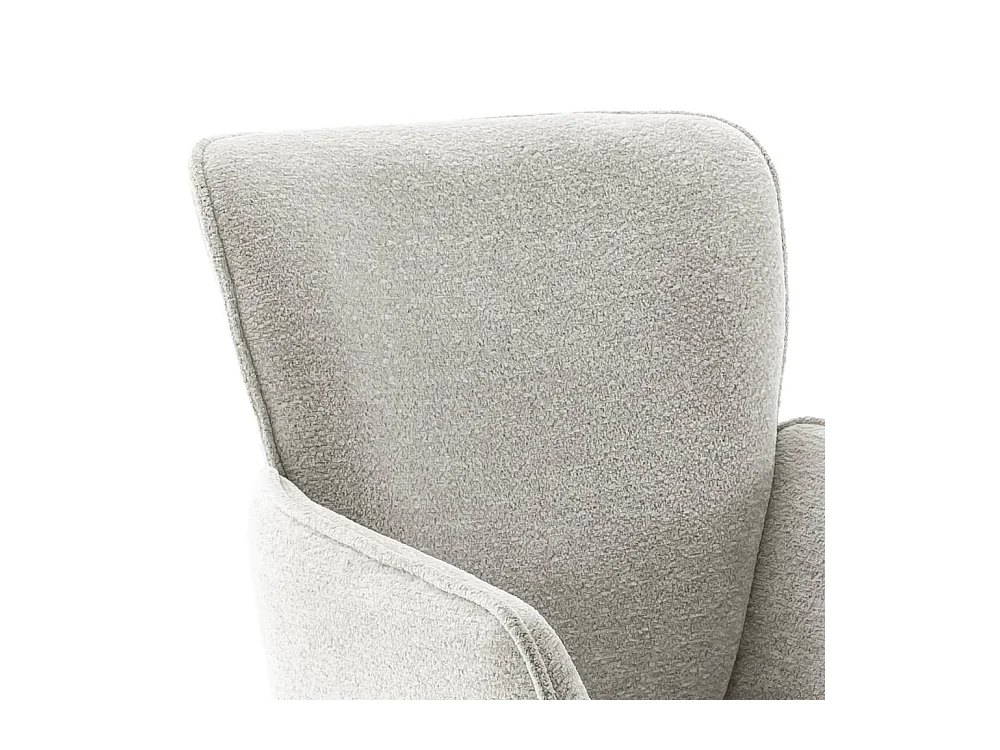 Polsterstuhl Esszimmerstuhl in Hellgrau und Edelstahlfarben (2er Set)