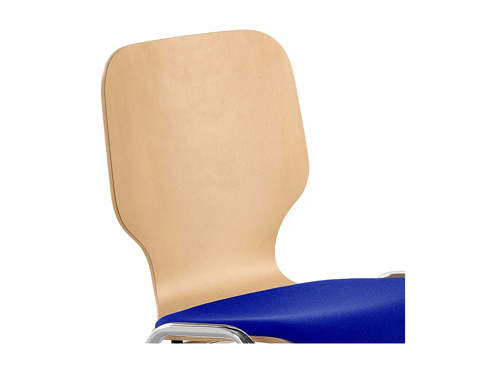 Stapelbarer Objektstuhl mit Reihenverbinder Gestell aus Metall