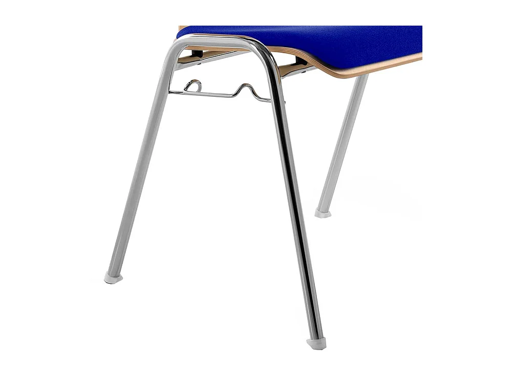 Stapelbarer Objektstuhl mit Reihenverbinder Gestell aus Metall