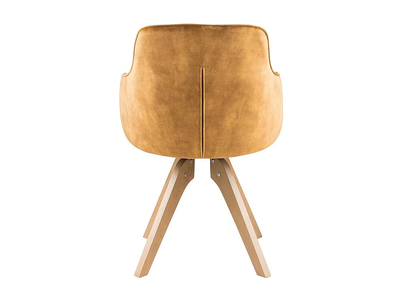 Esstisch Stühle in Gelb Velours drehbar (2er Set)